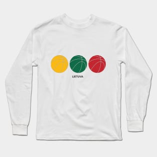 Lietuva ir krepšinis Long Sleeve T-Shirt